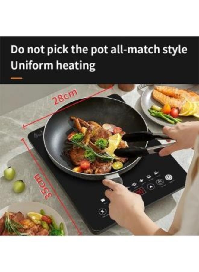 Portable Induction Cooktop,Induction Cooker,Induction Burner with Timer and Sensor Touch,Prest Menu 2200W SK-07076 Black - Image 4